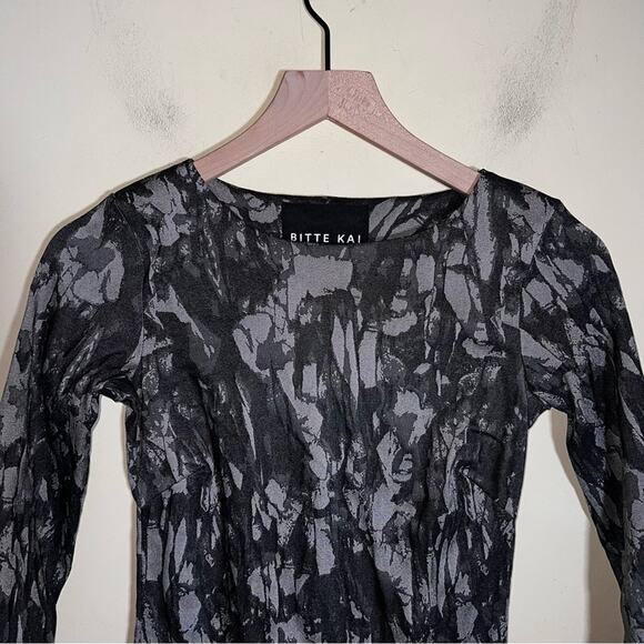 BITTE KAI RAND patterned body con zip up dress XS - Picture 4 of 6